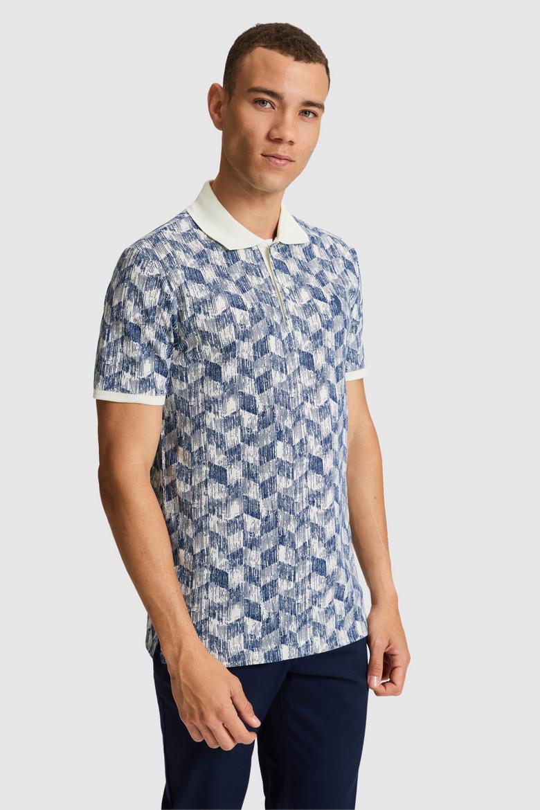 Erkek Açık Lacivert Regular Fit Polo Yaka Tişört - 50322391015