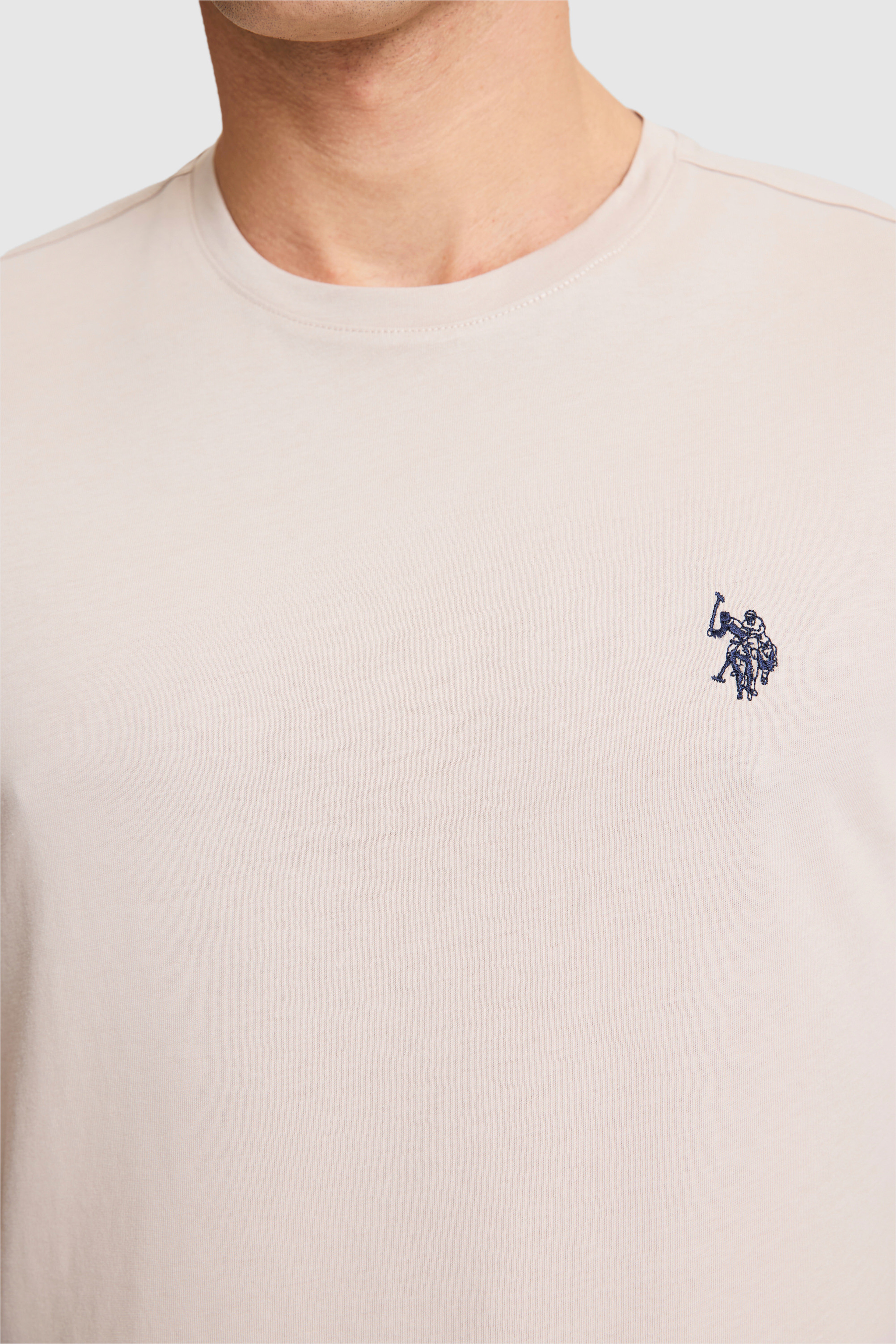 Erkek Taş Regular Fit Bisiklet Yaka Basic Tişört - Image 6