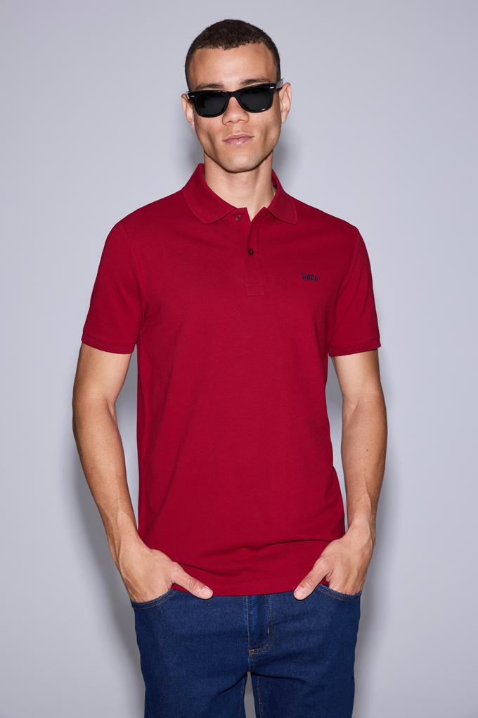Erkek Bordo Basic Tişört