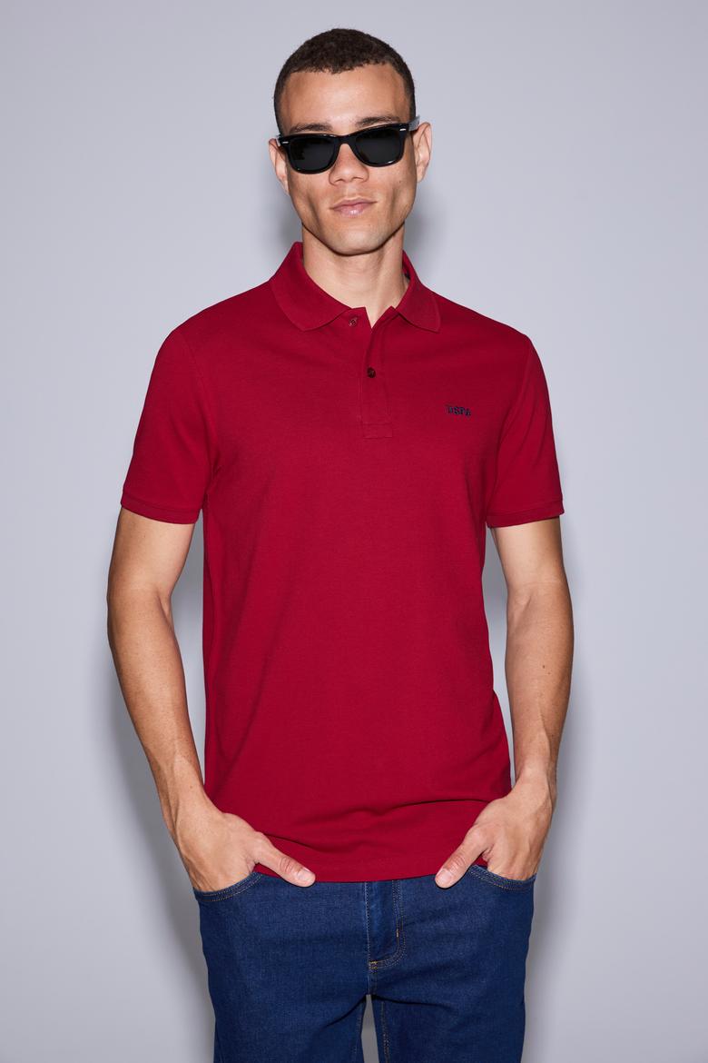 Erkek Bordo Basic Tişört