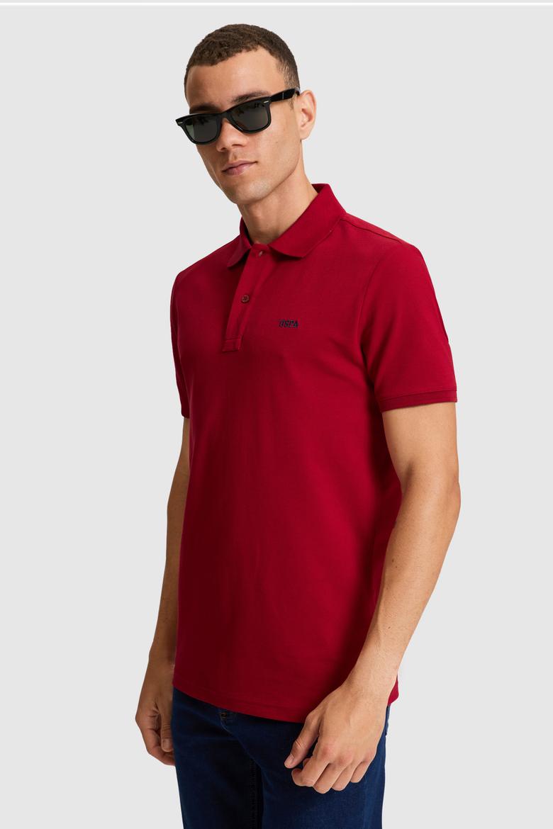 Erkek Bordo Basic Tişört - 50326963023