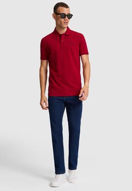 Erkek Bordo Basic Tişört - 50326963023