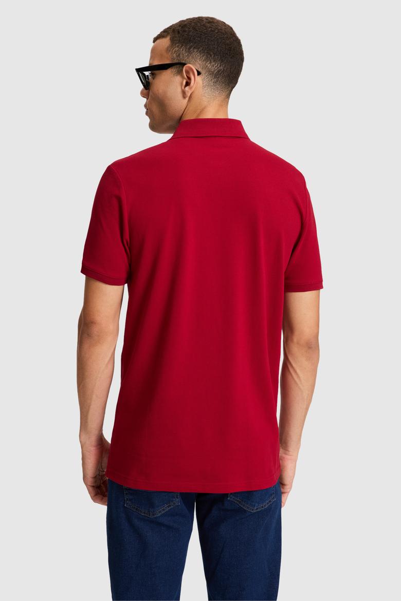 Erkek Bordo Basic Tişört - 50326963023