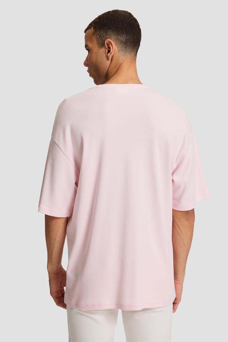 Erkek Açık Pembe Tişört - 50327013012
