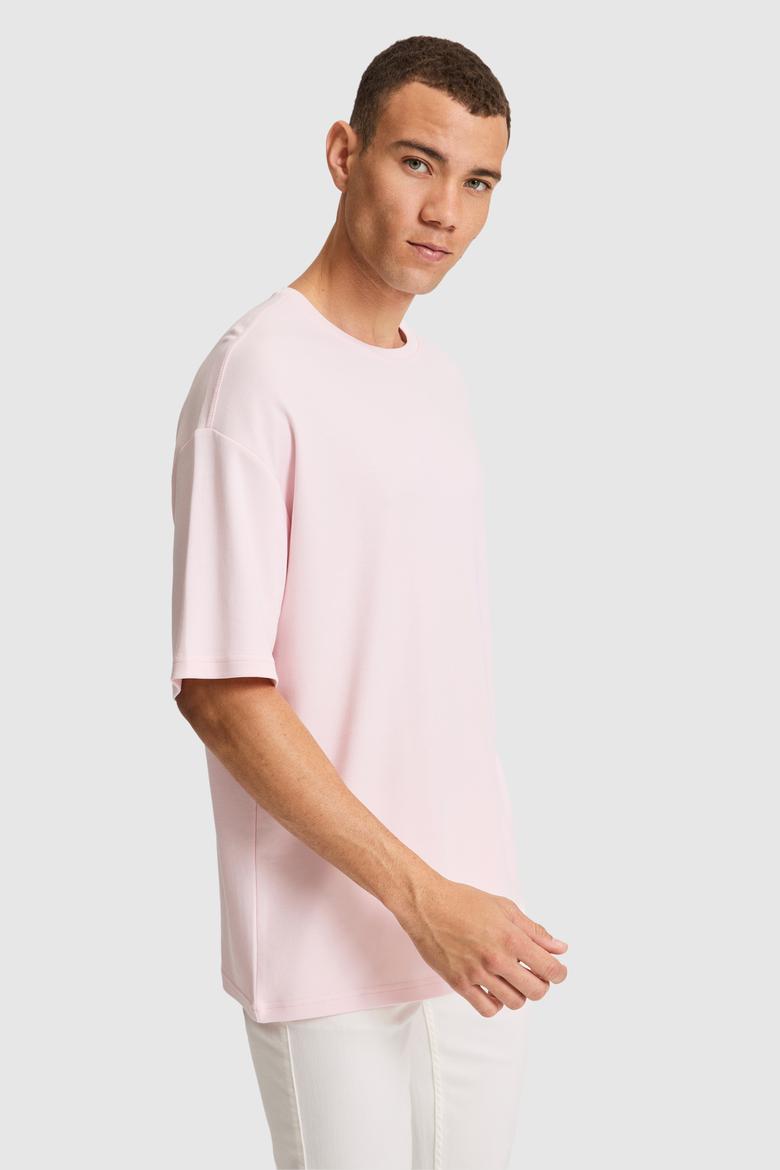 Erkek Açık Pembe Tişört - 50327013012