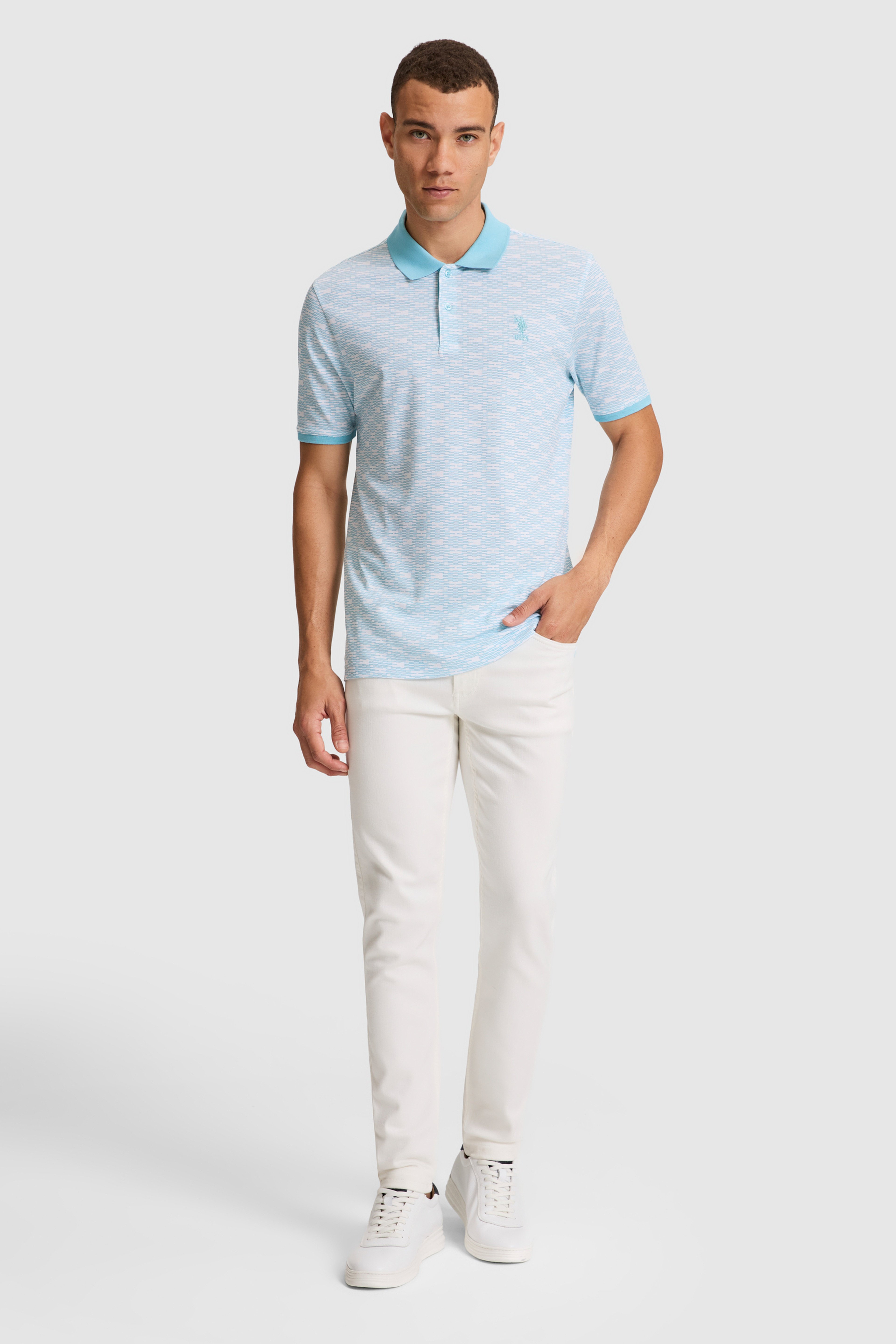 Erkek Aqua Regular Fit Polo Yaka Tişört