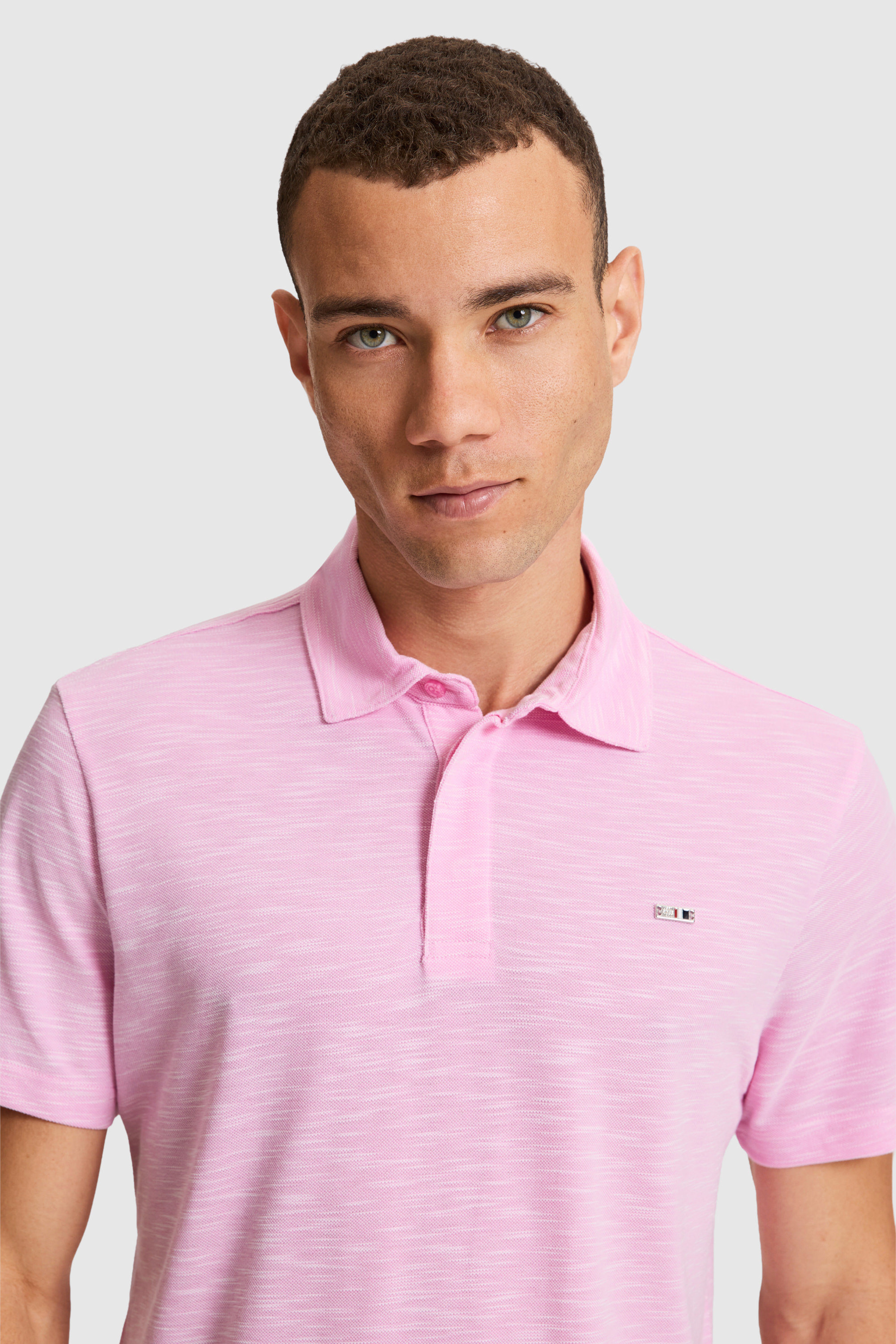 Erkek Pembe Regular Fit Polo Yaka Tişört - Image 2