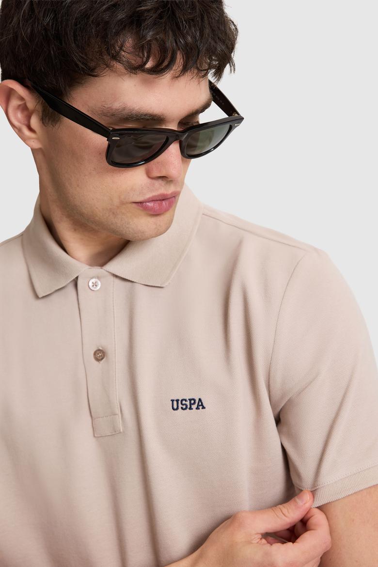 Erkek Taş Regular Fit Polo Yaka Basic Tişört - 50326963136