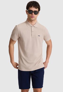 Erkek Taş Regular Fit Polo Yaka Basic Tişört - 50326963136