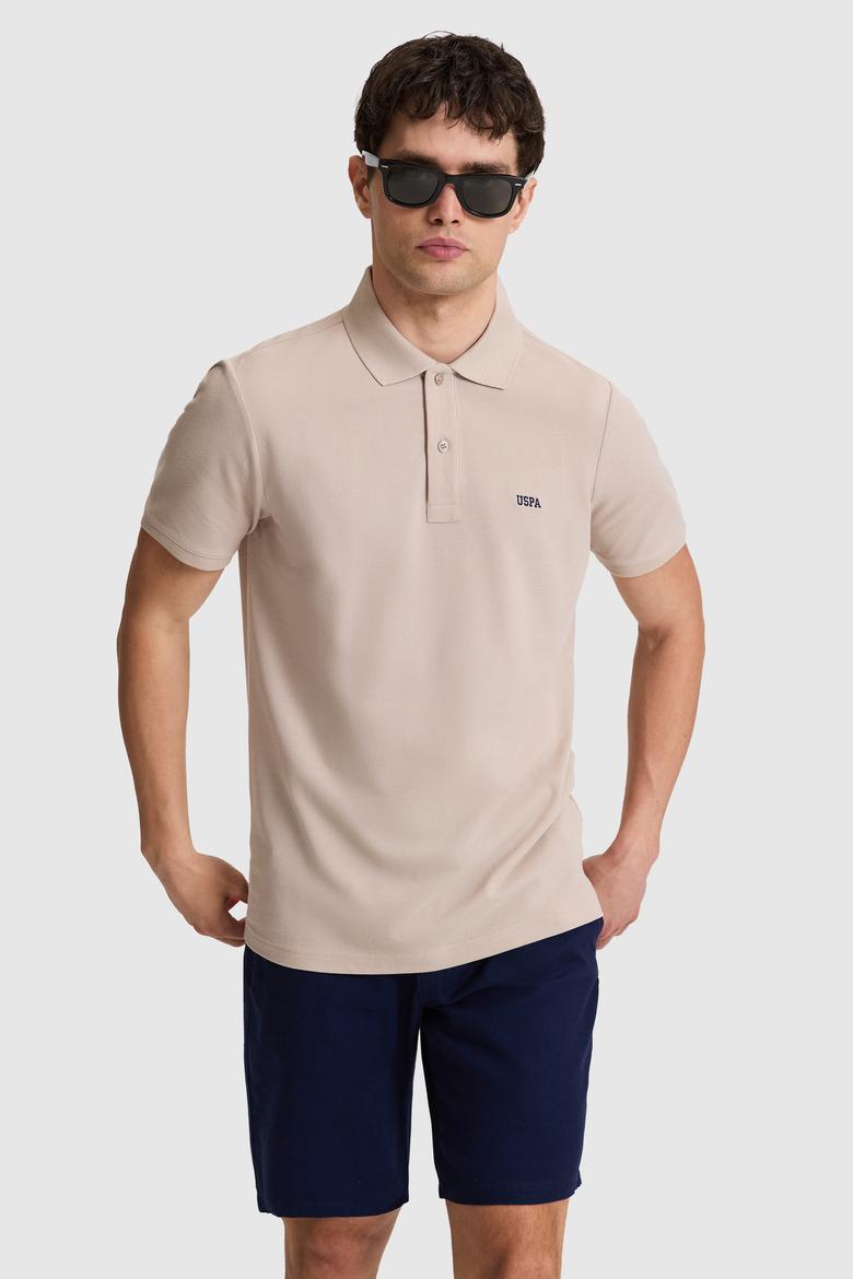 Erkek Taş Regular Fit Polo Yaka Basic Tişört - 50326963136