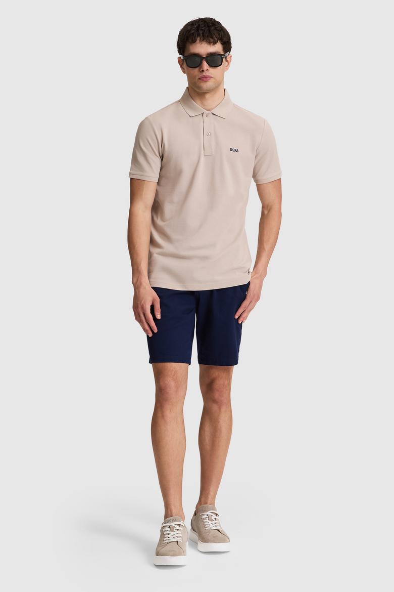 Erkek Taş Regular Fit Polo Yaka Basic Tişört - 50326963136