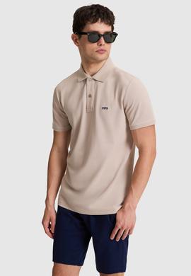 Erkek Taş Regular Fit Polo Yaka Basic Tişört - 50326963136