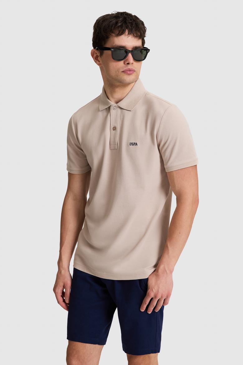 Erkek Taş Regular Fit Polo Yaka Basic Tişört - 50326963136