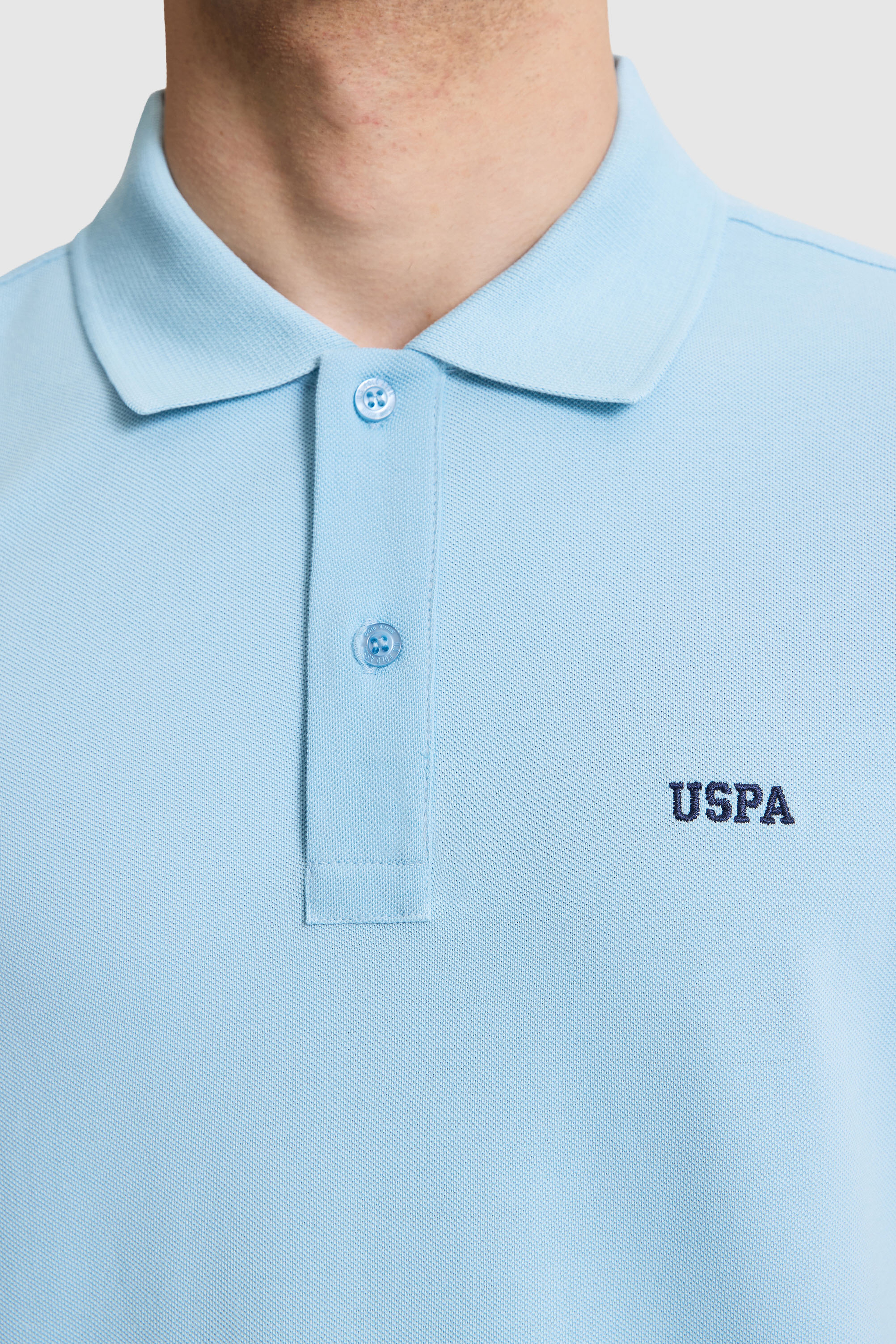 Erkek Mavi Regular Fit Polo Yaka Basic Tişört - Image 6