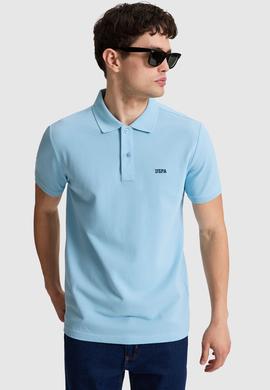 Erkek Mavi Regular Fit Polo Yaka Basic Tişört - 50326963100