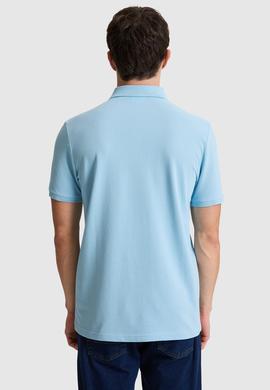 Erkek Mavi Regular Fit Polo Yaka Basic Tişört - 50326963100