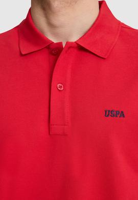 Erkek Kırmızı Regular Fit Polo Yaka Basic Tişört - 50326963177