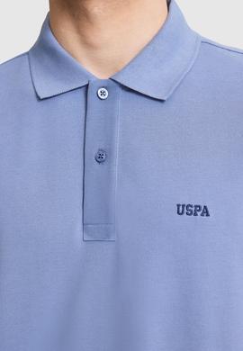 Erkek İndigo Regular Fit Polo Yaka Basic Tişört - 50326963062