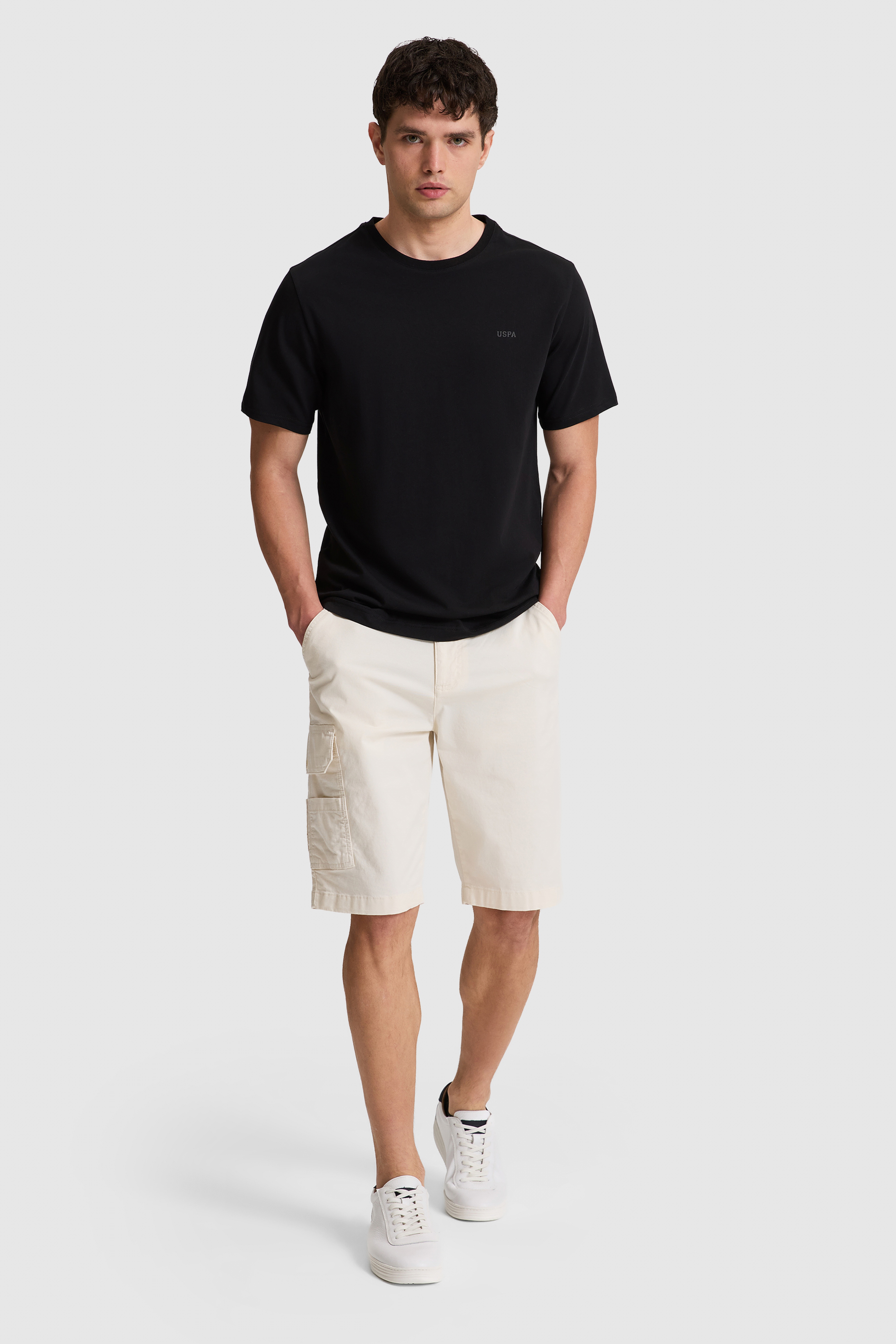 Erkek Siyah Regular Fit Polo Yaka Basic Tişört - Image 4
