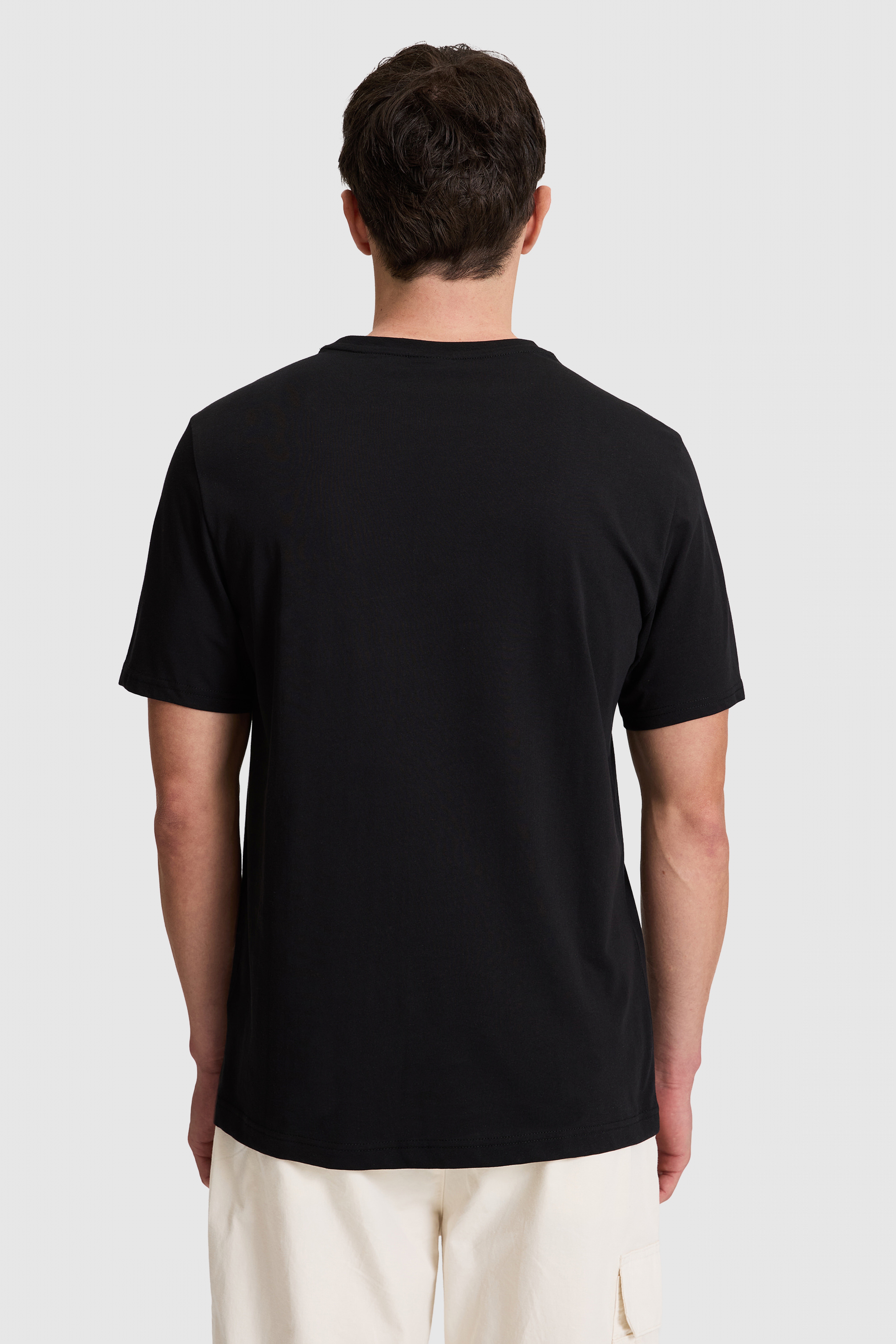 Erkek Siyah Regular Fit Polo Yaka Basic Tişört - Image 6