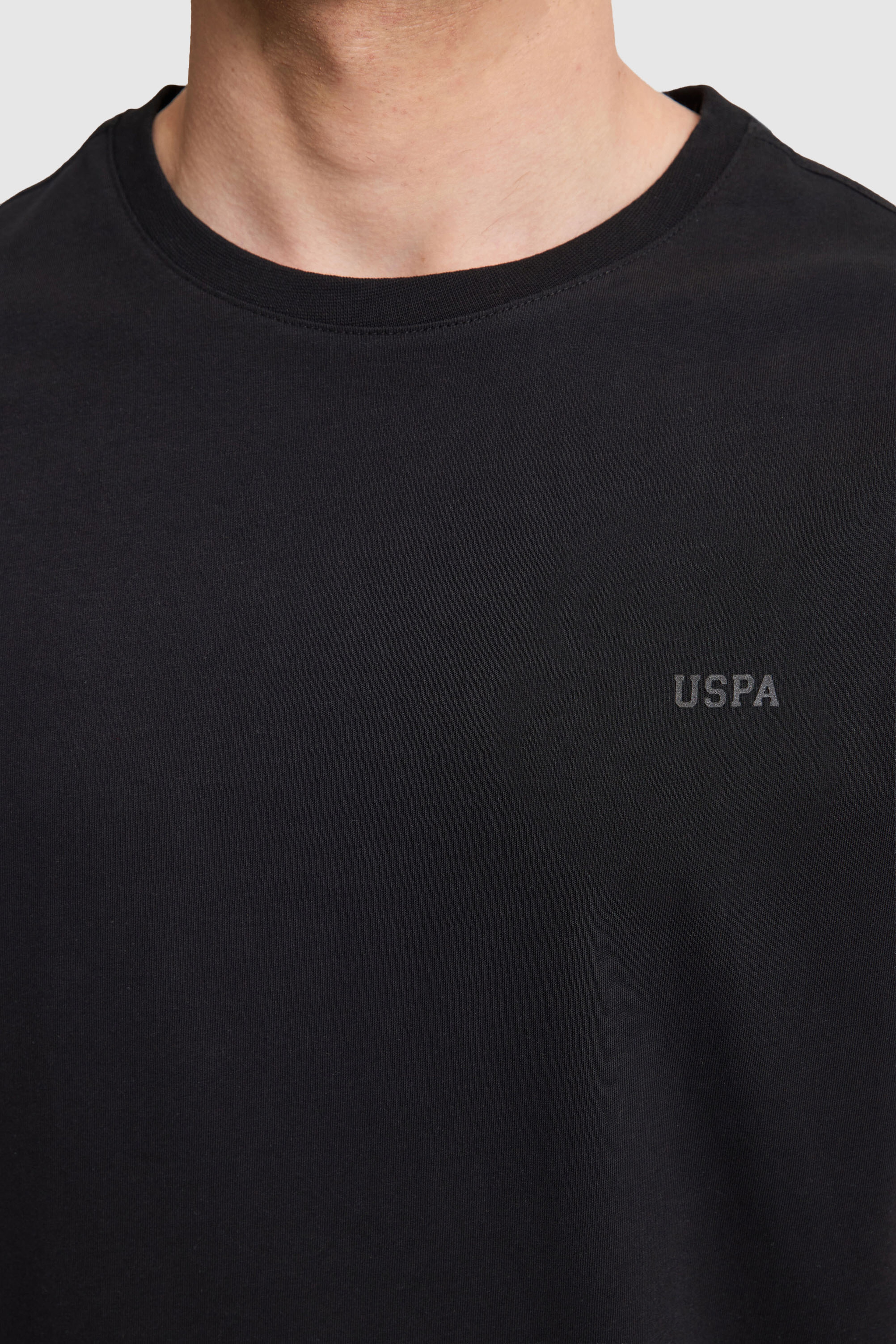 Erkek Siyah Regular Fit Polo Yaka Basic Tişört - Image 7