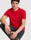 Erkek Kırmızı Regular Fit Polo Yaka Basic Tişört