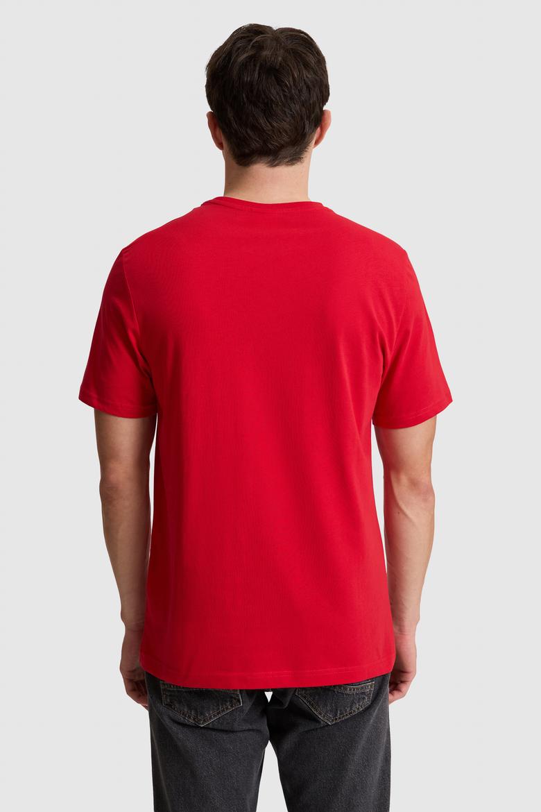 Erkek Kırmızı Regular Fit Polo Yaka Basic Tişört - 50327022126