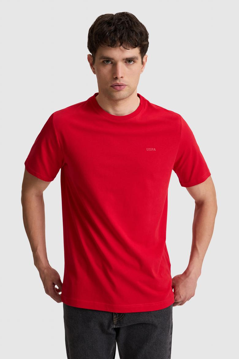 Erkek Kırmızı Regular Fit Polo Yaka Basic Tişört - 50327022126