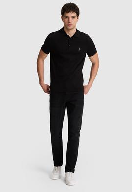 Erkek Siyah Polo Yaka Triko Tişört - 50320061040