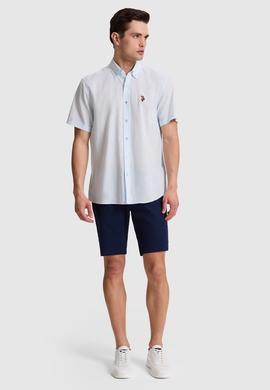 Erkek Açık Mavi Kısa Kollu Gömlek - 50320240001