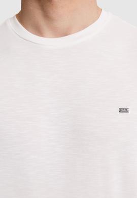 Erkek Ekru Basic Tişört - 50322279129