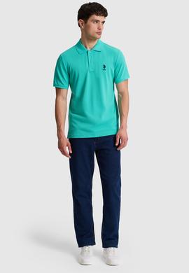 Erkek Mint Slim Fit Polo Yaka Basic Tişört - 50322304436