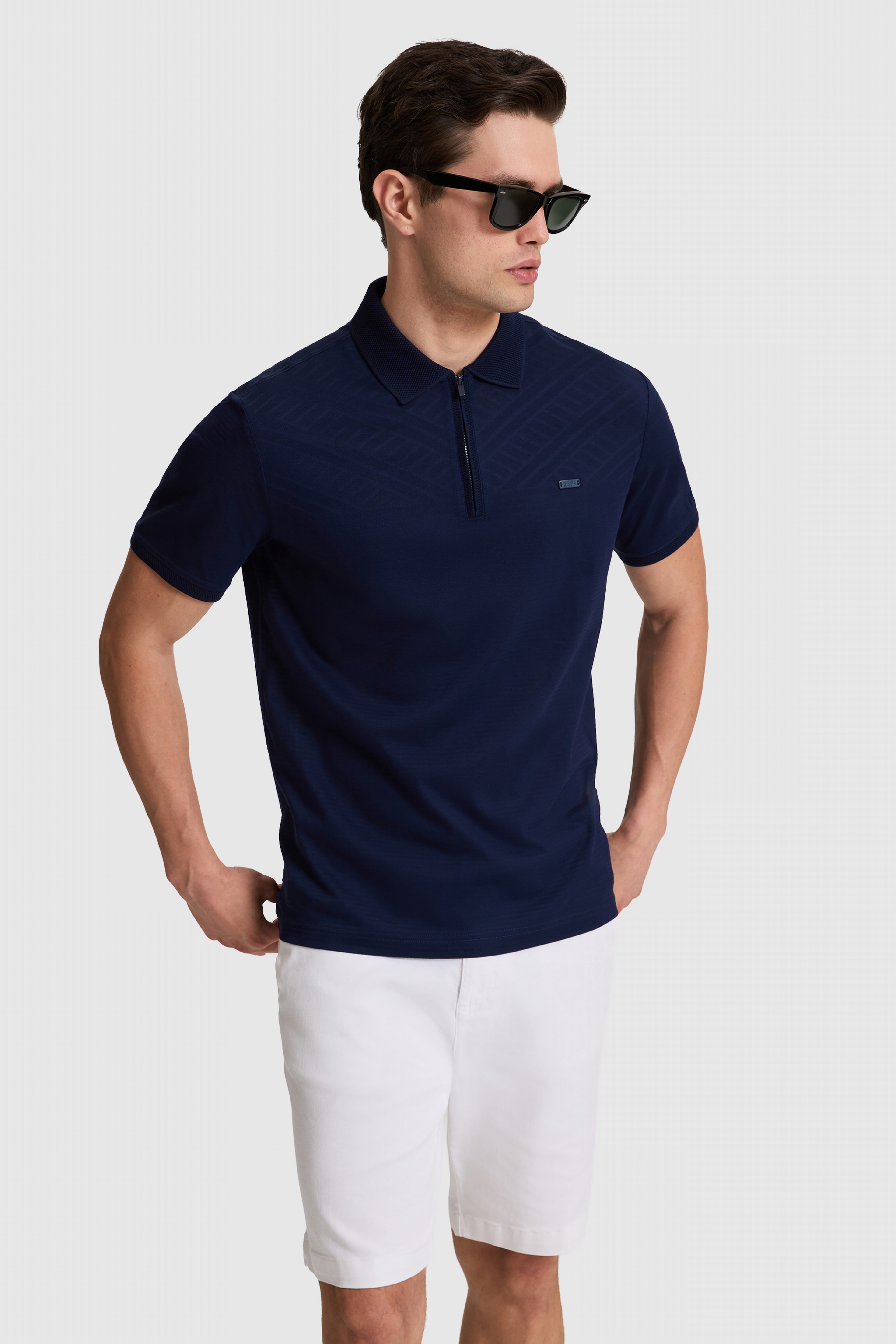 Erkek Lacivert Regular Fit Polo Yaka Tişört