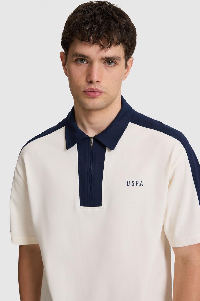Erkek Krem Comfort Fit Polo Yaka Tişört - 50322419007