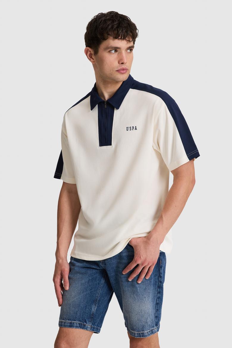 Erkek Krem Comfort Fit Polo Yaka Tişört - 50322419007