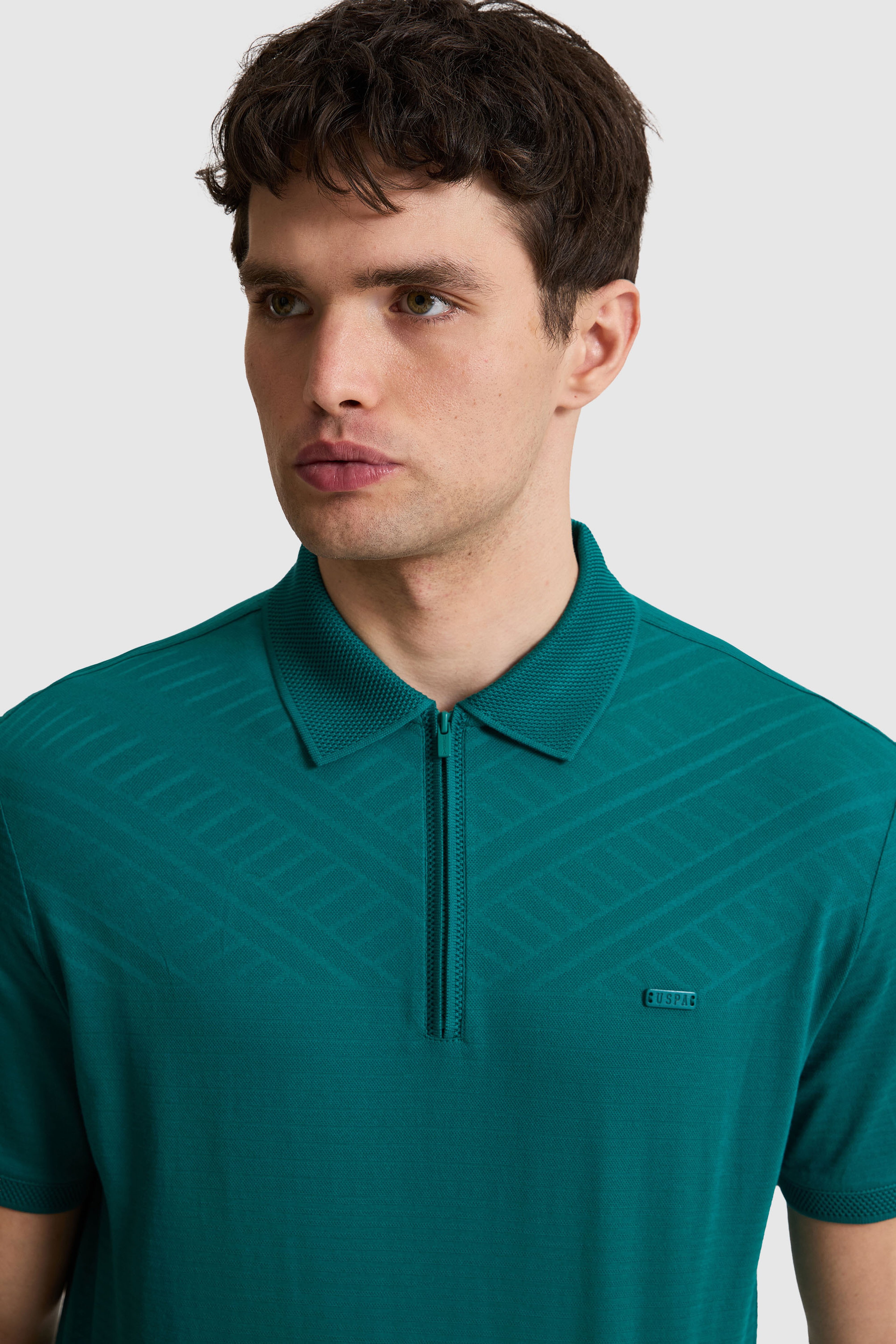 Erkek Koyu Yeşil Regular Fit Polo Yaka Tişört
