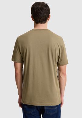 Erkek Haki Regular Fit Bisiklet Yaka Basic Tişört - 50322312102