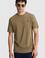 Erkek Haki Regular Fit Bisiklet Yaka Basic Tişört