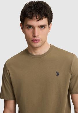 Erkek Haki Regular Fit Bisiklet Yaka Basic Tişört - 50322312102