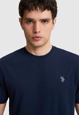 Erkek Lacivert Regular Fit Bisiklet Yaka Basic Tişört - 50322312034