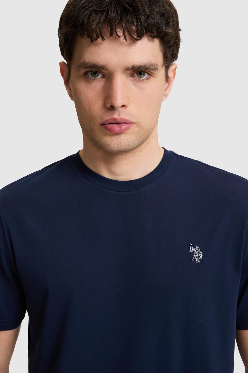 Erkek Lacivert Regular Fit Bisiklet Yaka Basic Tişört