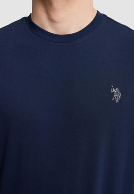 Erkek Lacivert Regular Fit Bisiklet Yaka Basic Tişört - 50322312034