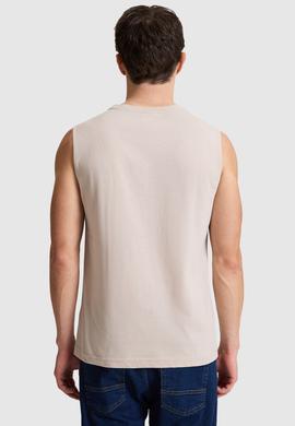 Erkek Taş Regular Fit Bisiklet Yaka Tişört - 50322439018