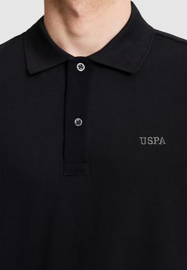 Erkek Siyah Regular Fit Polo Yaka Basic Tişört - 50326963122
