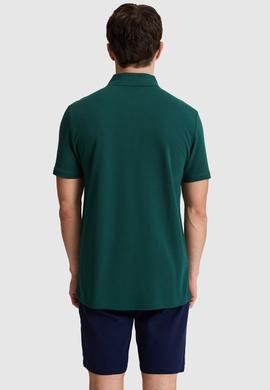 Erkek Koyu Yeşil Regular Fit Polo Yaka Basic Tişört - 50326963155