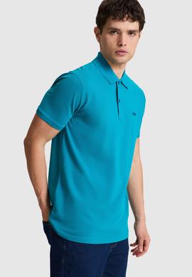 Erkek Petrol Regular Fit Polo Yaka Basic Tişört - 50326963166