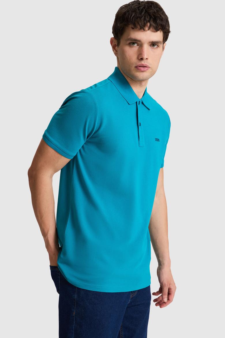 Erkek Petrol Regular Fit Polo Yaka Basic Tişört - 50326963166