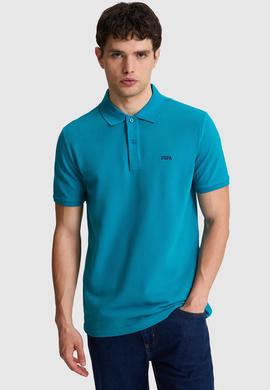 Erkek Petrol Regular Fit Polo Yaka Basic Tişört - 50326963166
