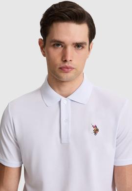 Erkek Beyaz Regular Fit Polo Yaka Basic Tişört - 50326972012
