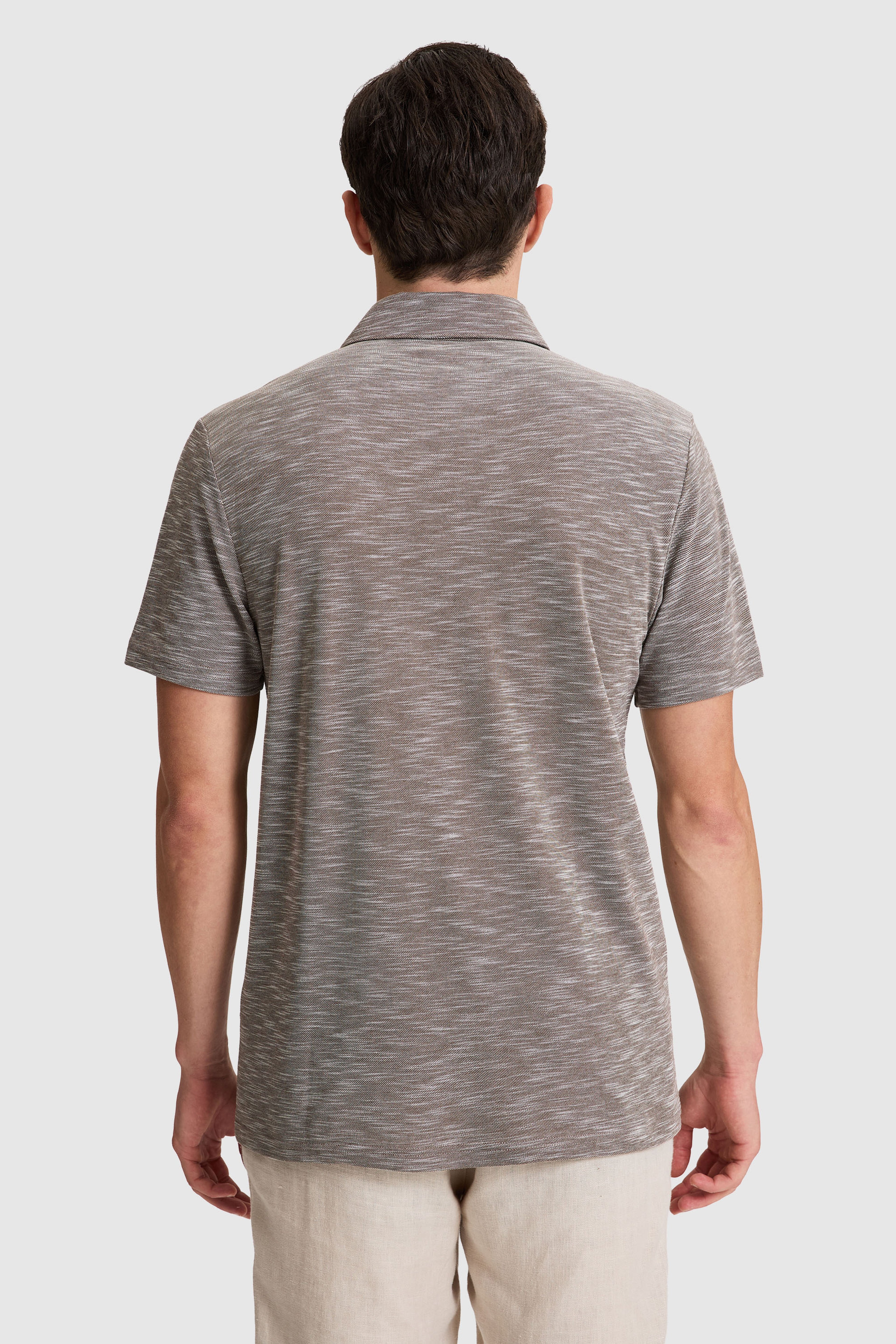 Erkek Kahverengi Regular Fit Polo Yaka Tişört